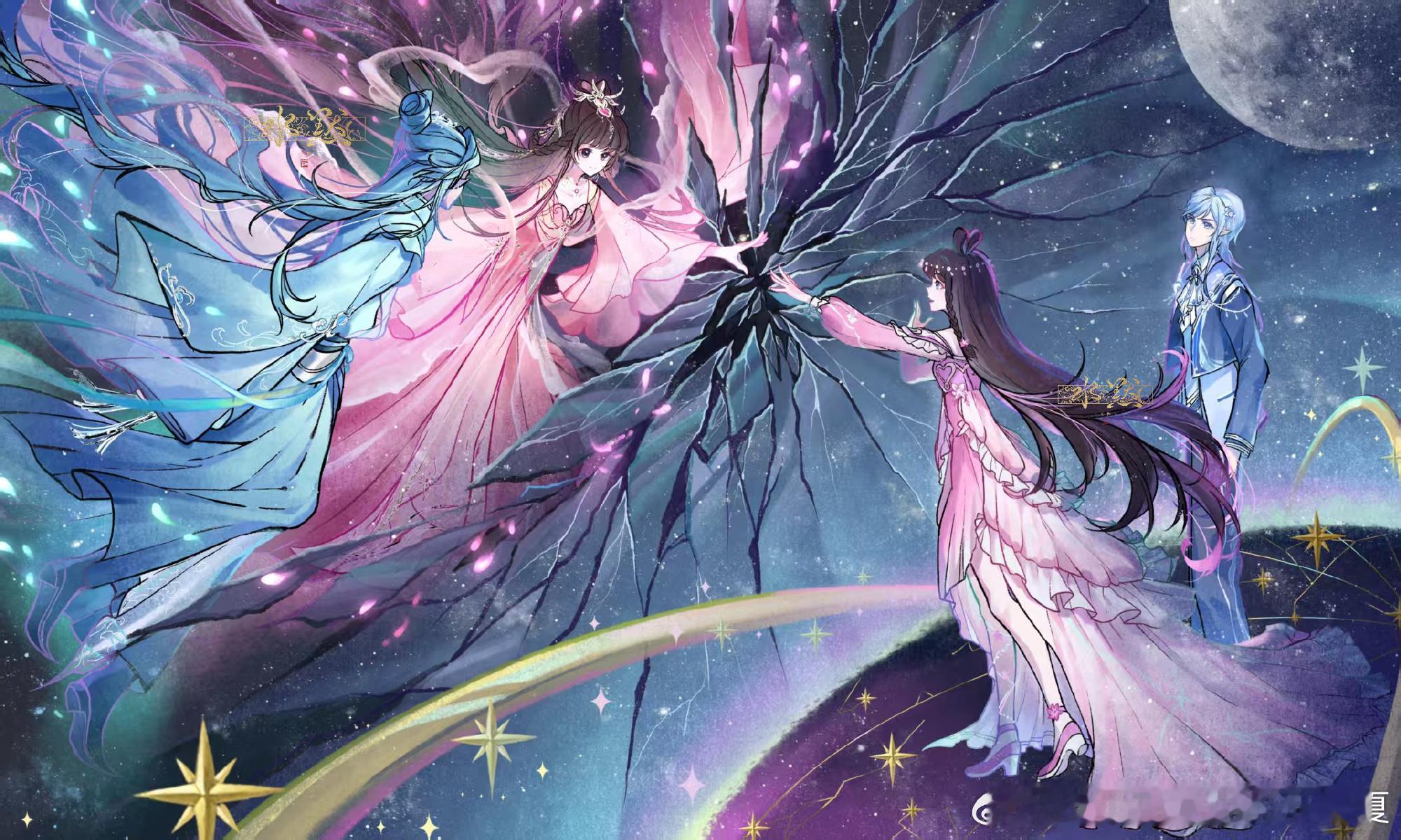 “愿你与心爱之人长相厮守，愿你执起画笔，描绘出心中万分美好的世界，愿你，未来如画