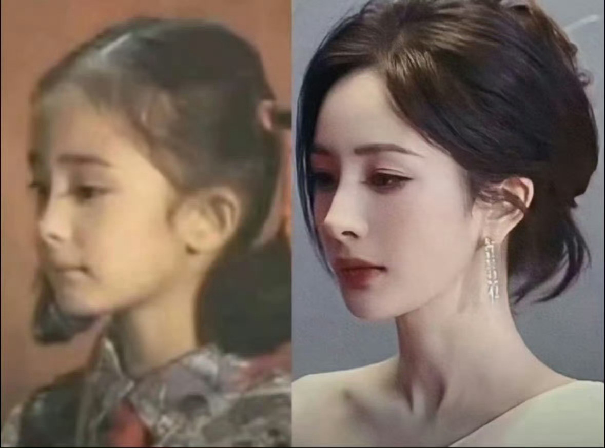 杨幂真的从小美到大，难怪是长红大明星😋​​​​