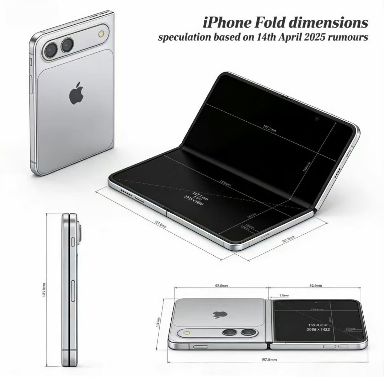 iPhoneFold视觉无折痕其实任何折叠屏都有折叠痕迹，不可能没有的，目前我使