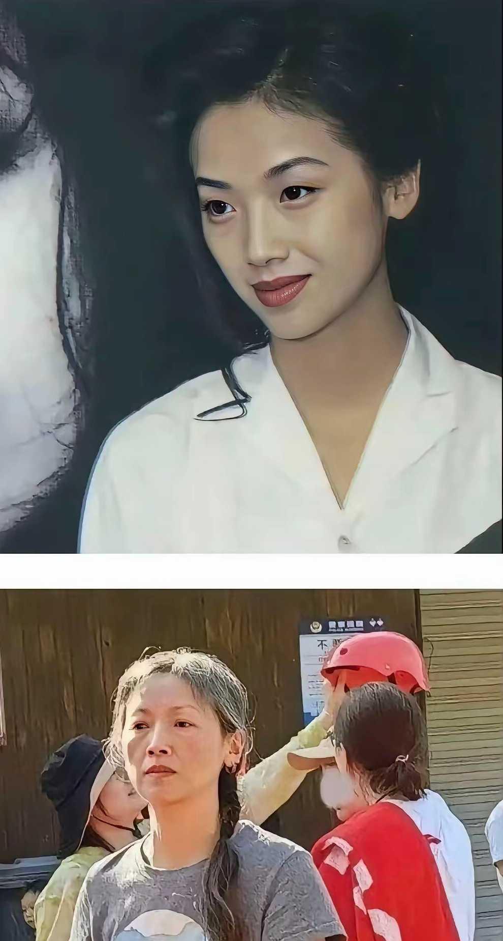 以前多水灵啊，现在成这样了