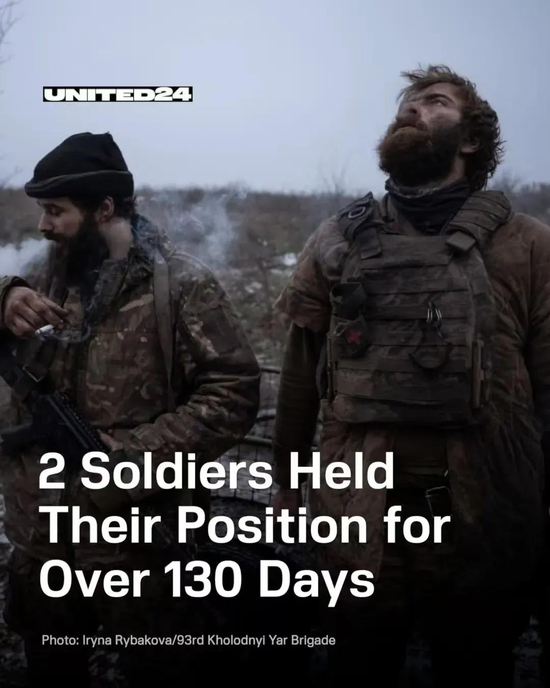 这命也是真够好的，2名乌军士兵独自困守阵地超过130天，在战斗当中直接开火，打死