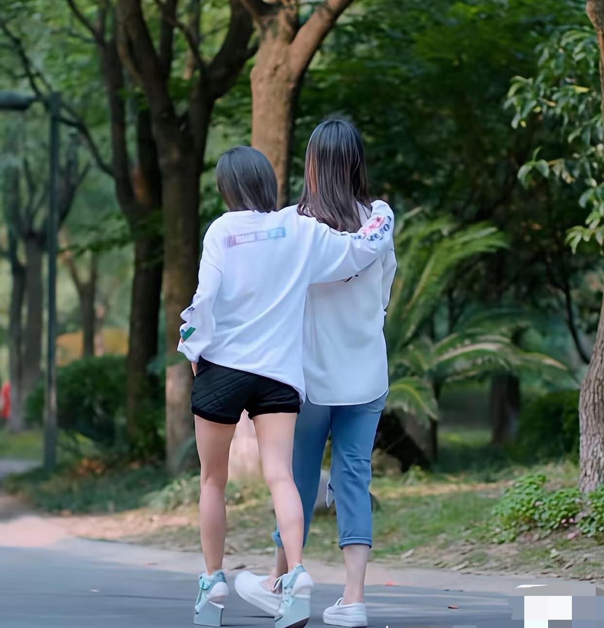 这起先就是一张剧照吧，樊胜美和曲晓筱，后来逐渐被大家用来推测王子文的真实身高