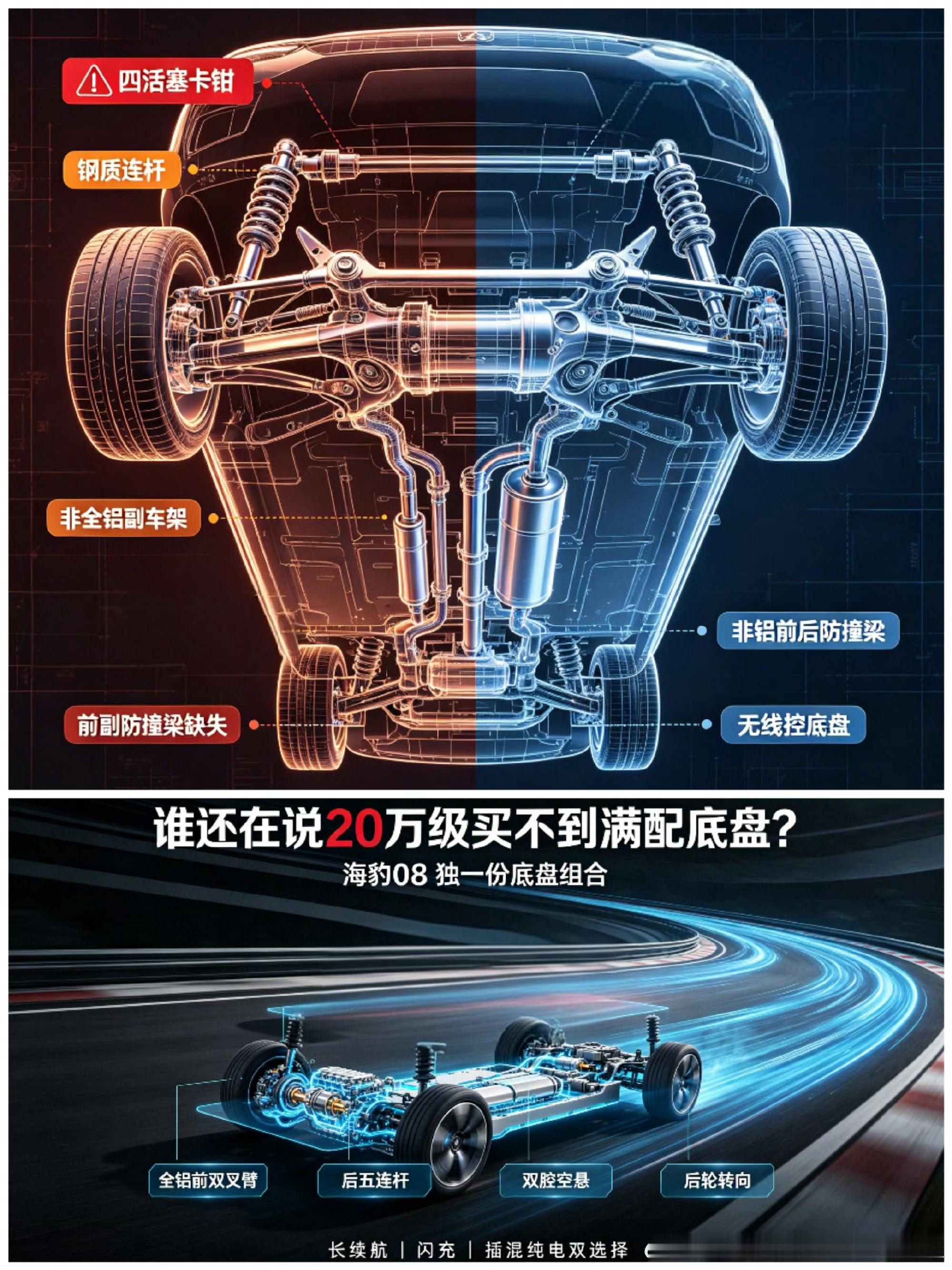 海豹08，顶级无敌的底盘