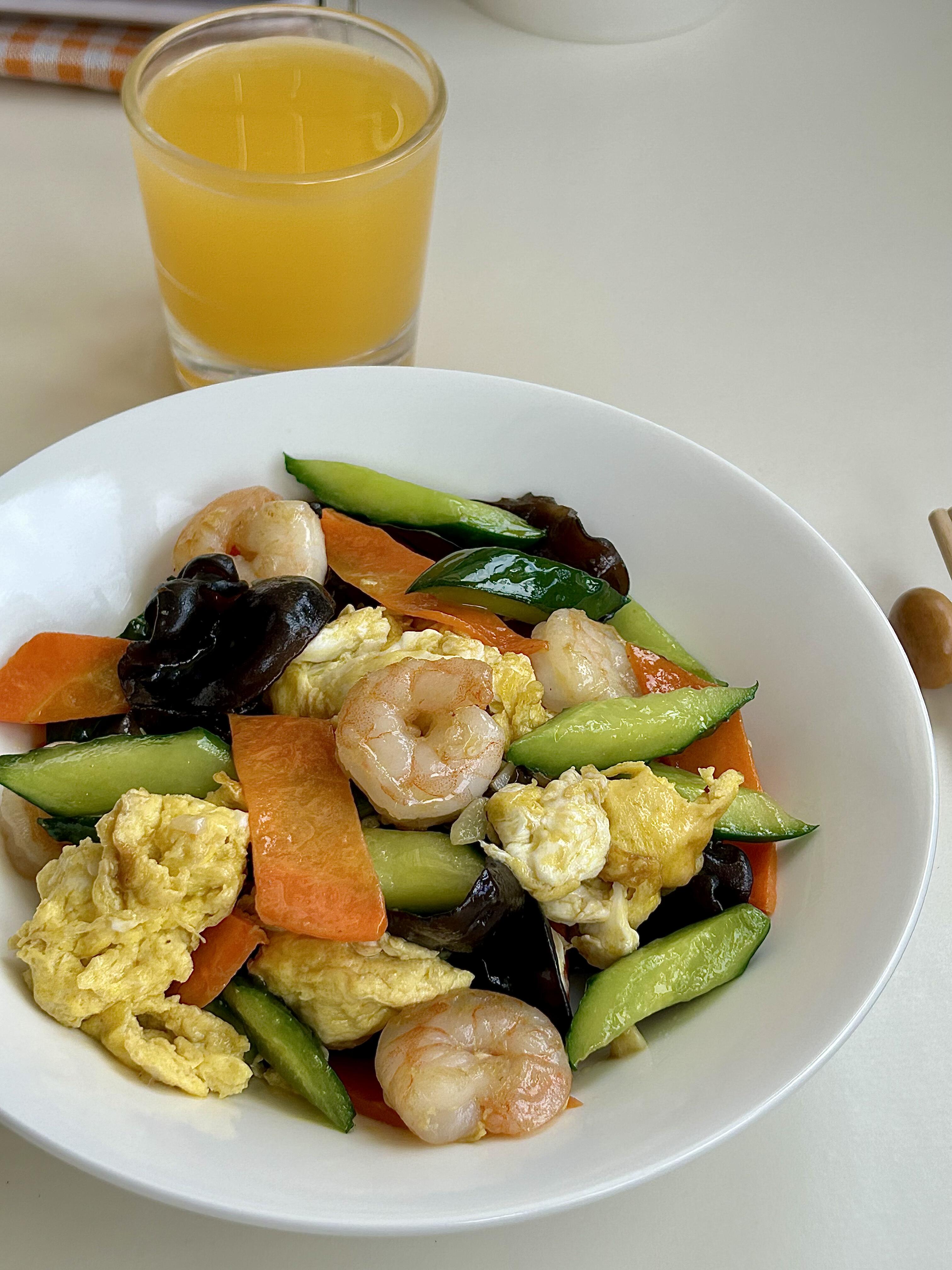 什锦虾仁🍤香到骨子里，清爽不腻还营养，新手零翻车家人们谁懂啊🔥大鱼大肉