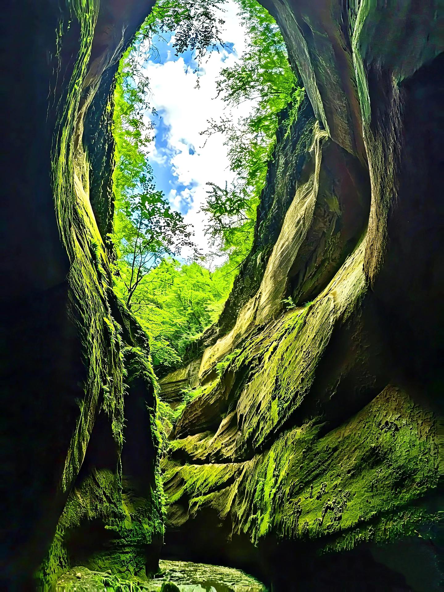 西安1.5h直达🍃20℃峡谷避暑天花板。西安夏天真的太闷热了！不想宅...