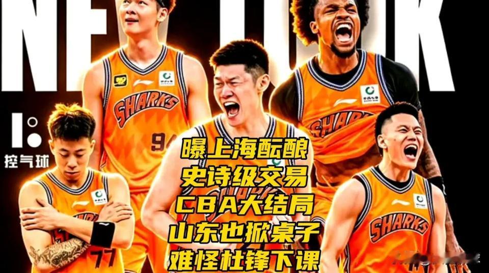 曝上海酝酿史诗级交易！CBA大结局！山东也掀桌子，难怪杜锋下课中国男篮击败中