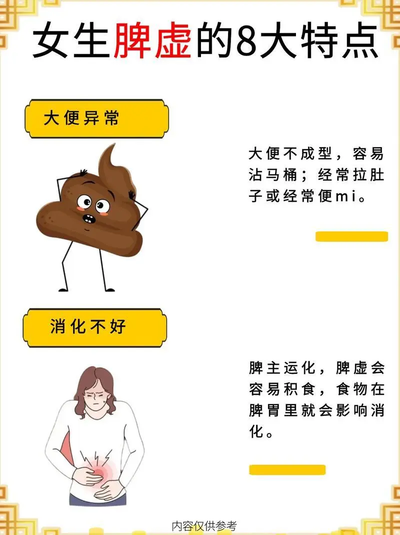 出现脾虚，身体会有这8大特点！