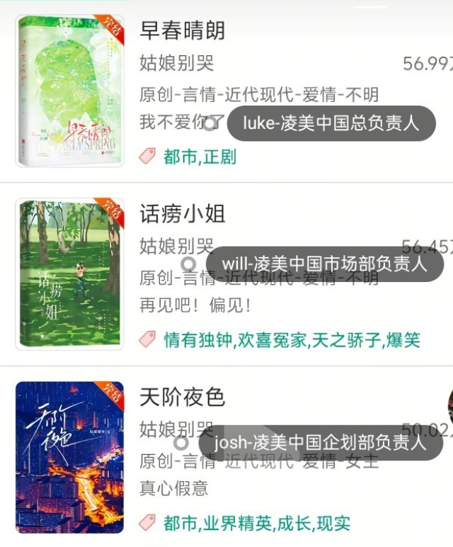 我将逐一细品原著小说​​​