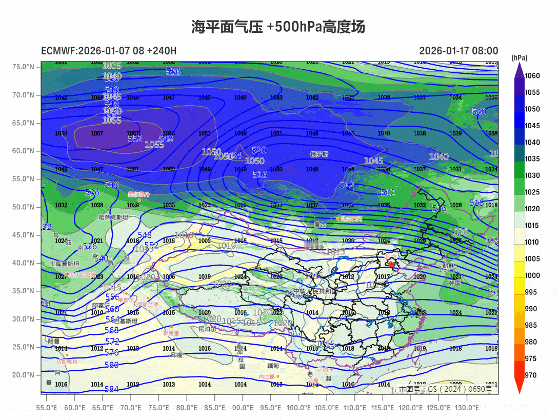 【冷空气展望】1月8日进入冬至数九的“三九”。今冬三九（1月8日-16日）冷空气