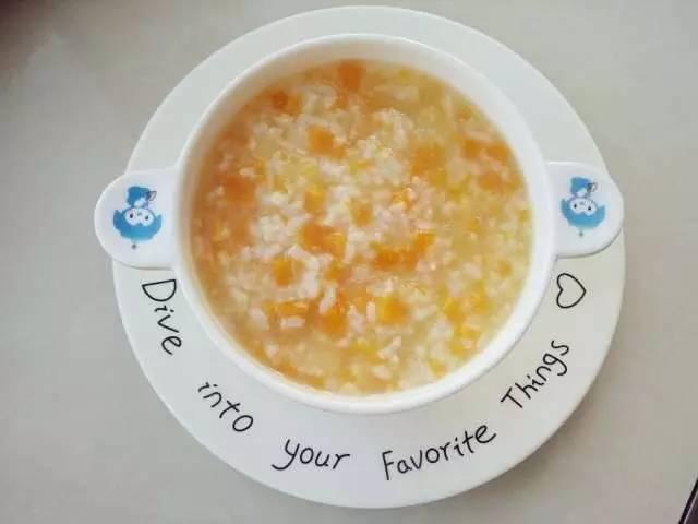 苹果南瓜大米粥的做法, 暖暖的都是爱的宝宝辅食