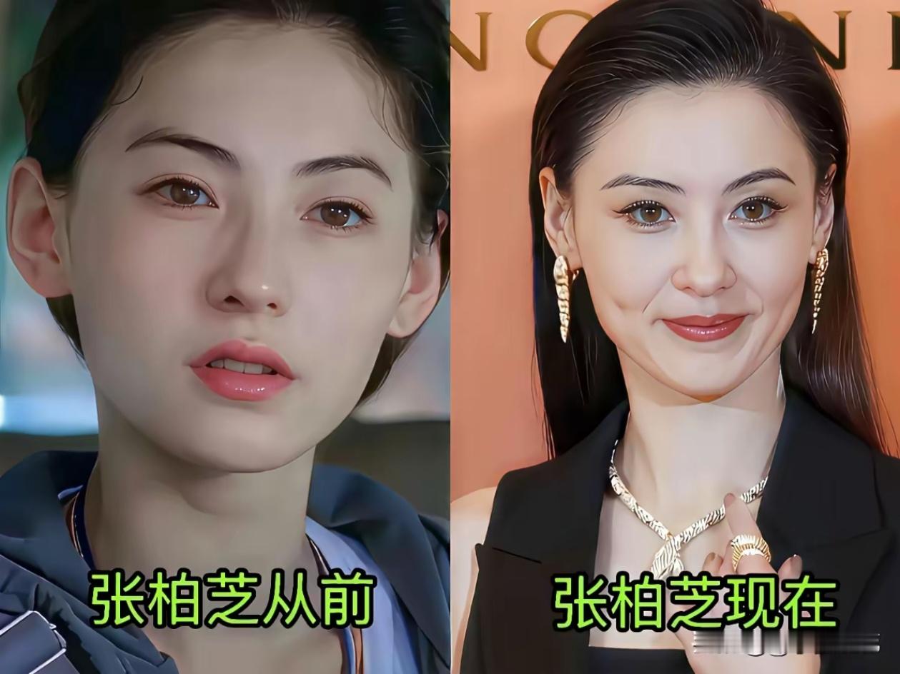 有人把林心如、张柏芝、王祖贤年轻时的照片翻出来，和现在摆在一起。评论区热闹了。有人说张柏芝变化不大，