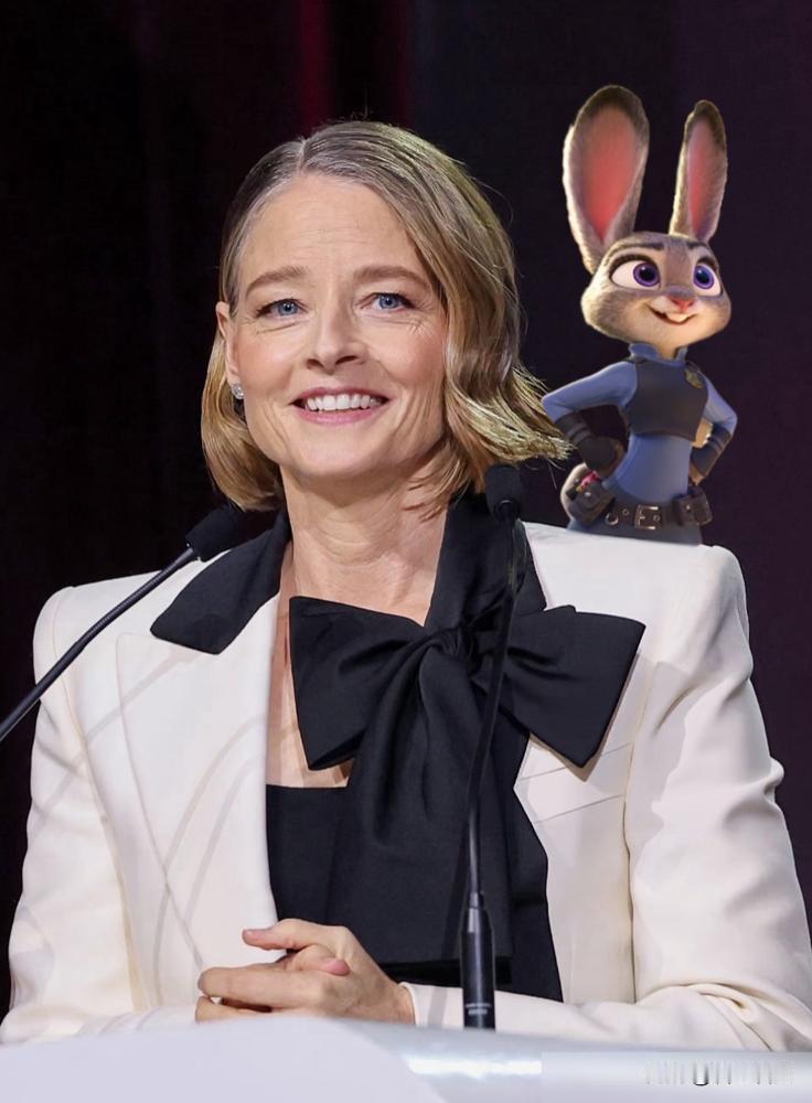 朱迪领取终身成就奖，朱迪兔原型就是女王🏆。63岁的朱迪·福斯特最近在摩洛哥