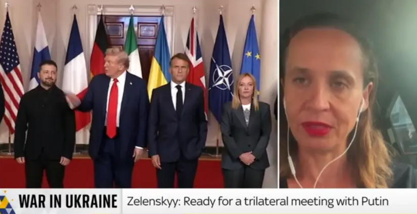 乌克兰议员尤利娅·西尔科告诉英国天空新闻，当谈到俄罗斯和乌克兰之间的和平计划时，