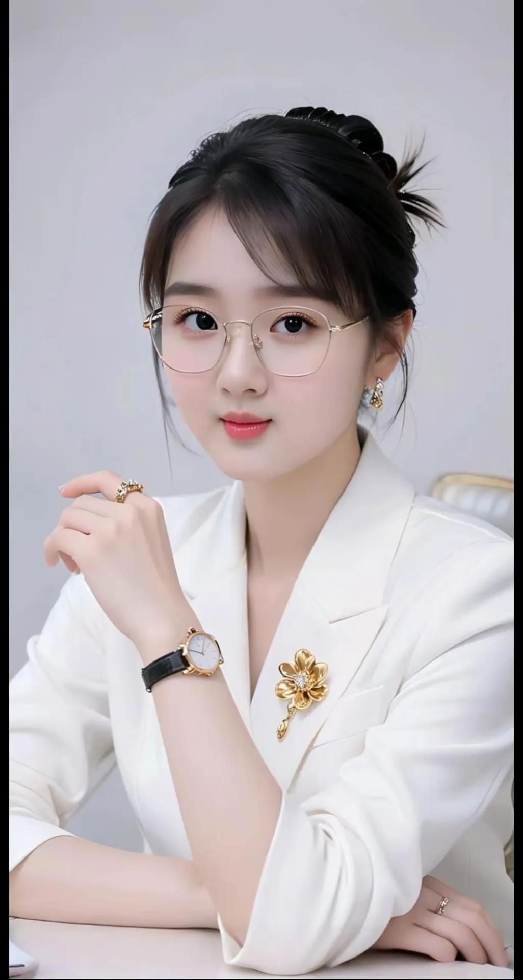 优雅白领风，精致妆容与时尚穿搭的完美结合！街拍高清美女