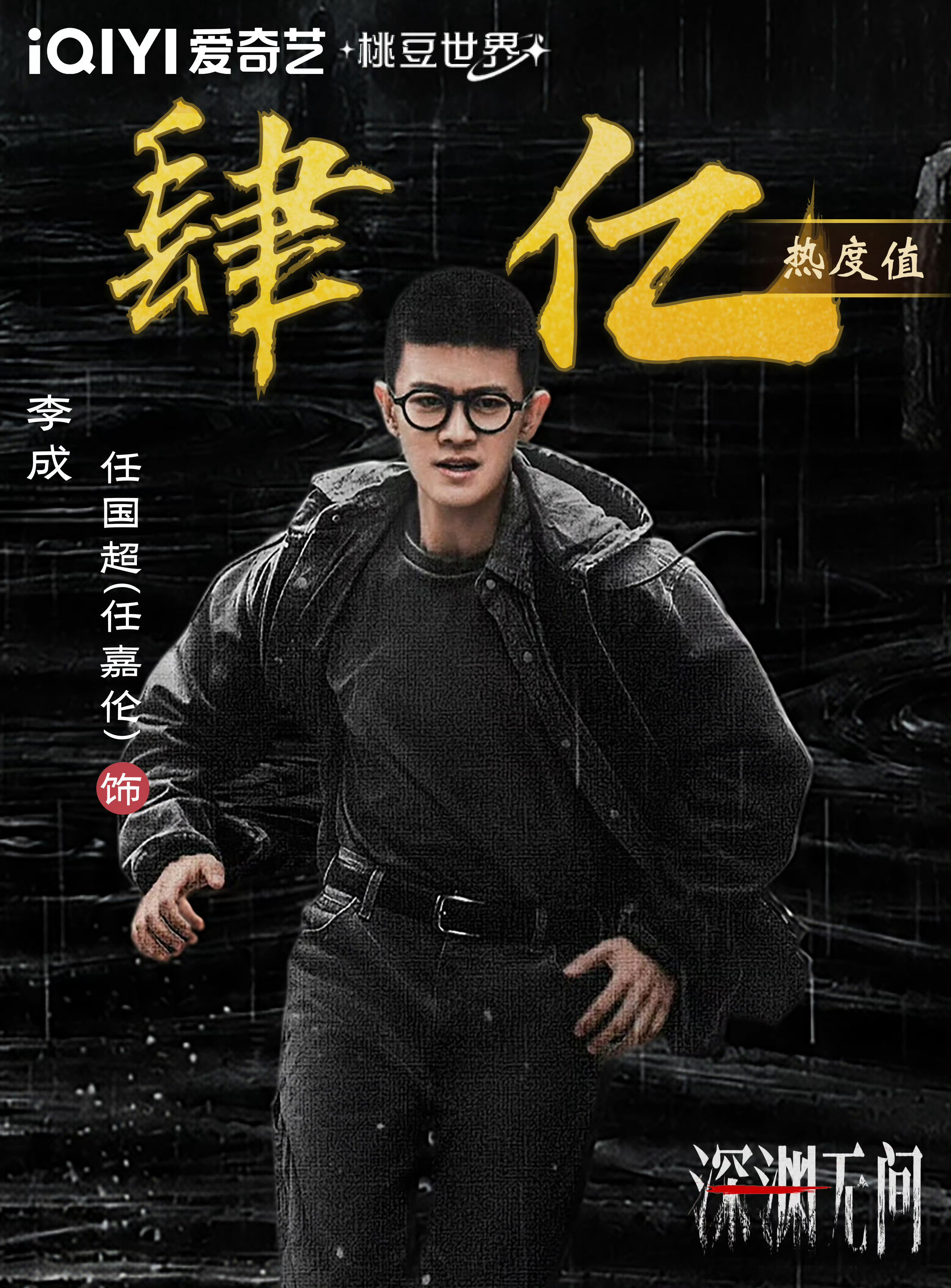 没营销，没推流，纯靠任嘉伦路人盘和粉丝手搓5天拿下8038热度，角色破4亿，单日
