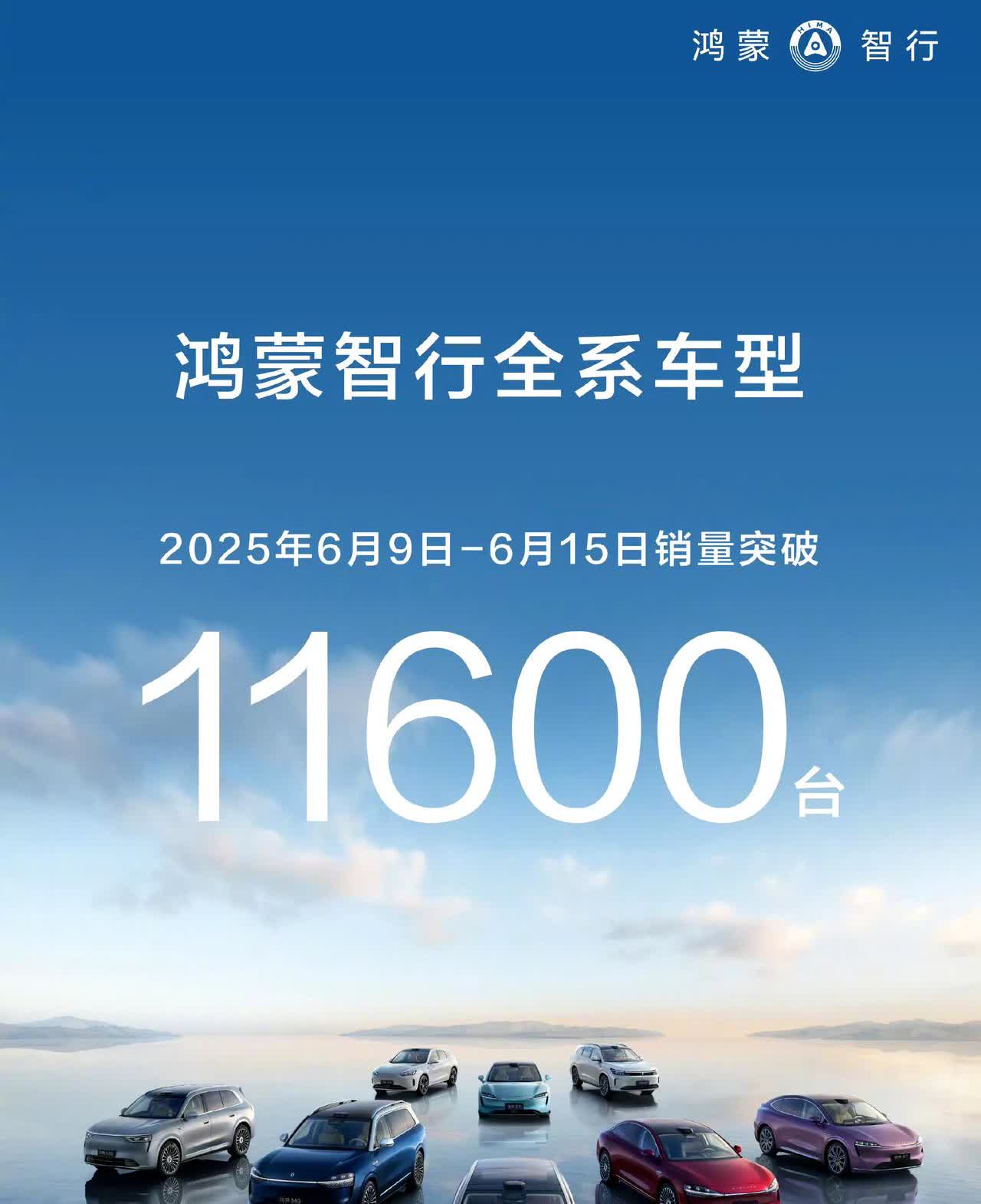 鸿蒙智行2025年第24周按车型销量（6月9日—15日）如下：问界M8：51