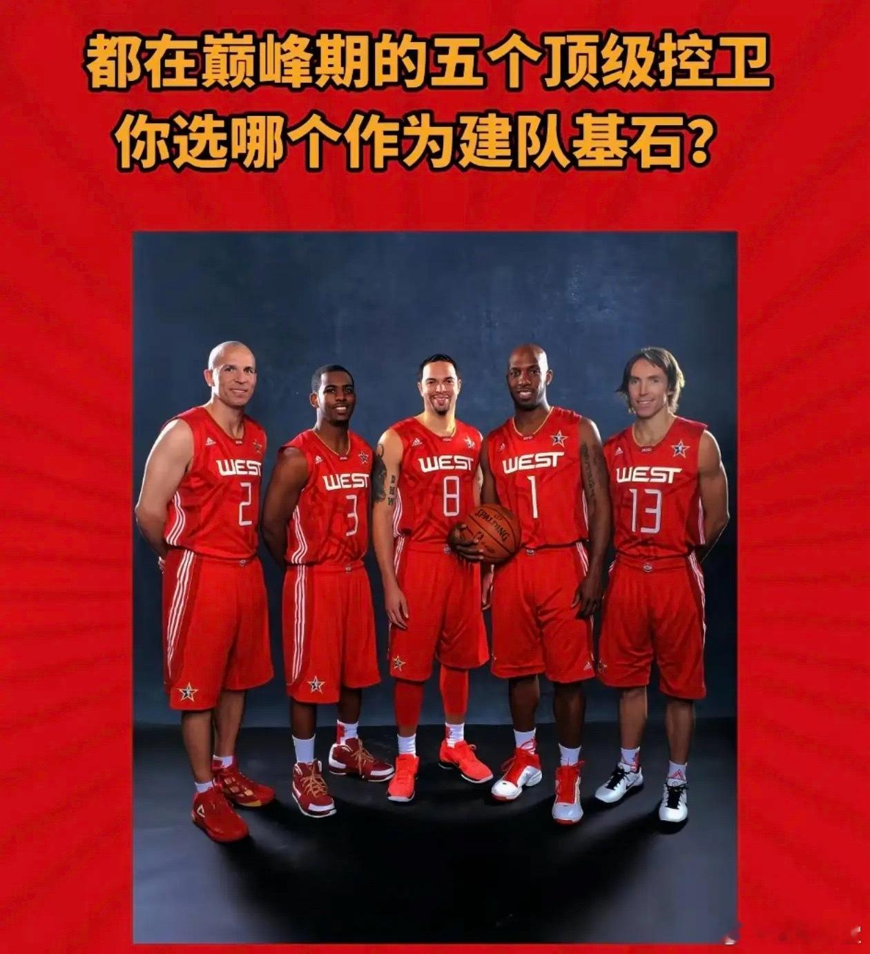 五大控卫，你会选哪个做建队基石？
