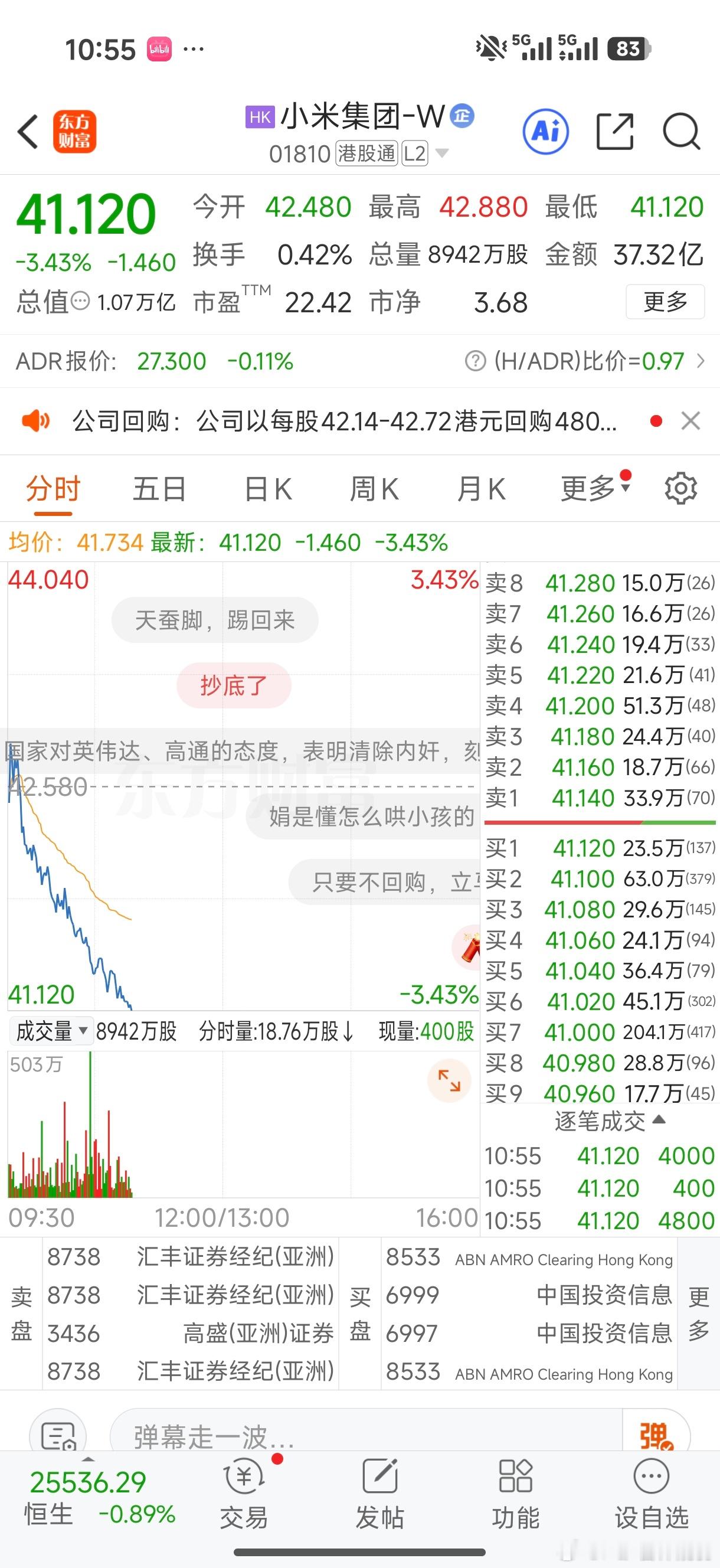 小米年内累计回购超34亿港元这是啥意思