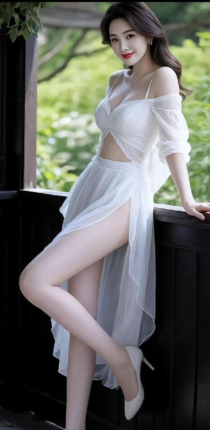 夏日清新穿搭，白色连衣裙搭配高跟鞋，优雅迷人！🌞👗👠