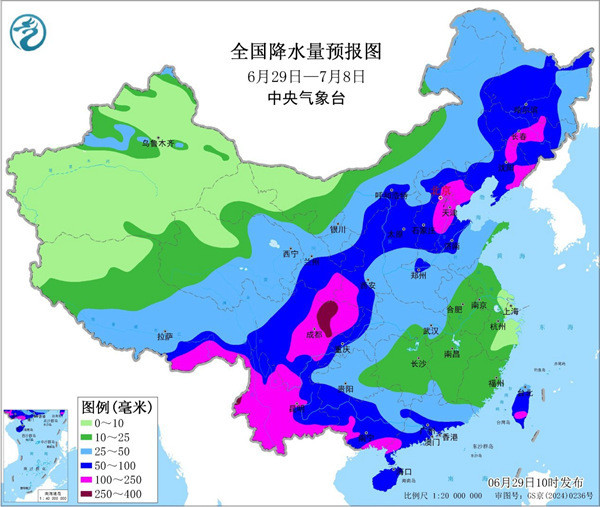 华北东北等地雨季或提前到来, 南方将出现大范围桑拿天