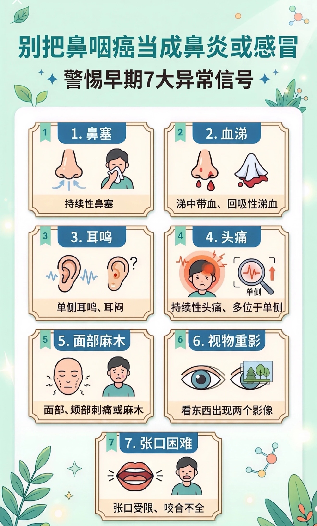 四川一名30岁女子长期单侧鼻塞未重视，陪孩子看病顺带查出早期鼻咽癌，医生提醒这类固定单侧鼻塞是重要警
