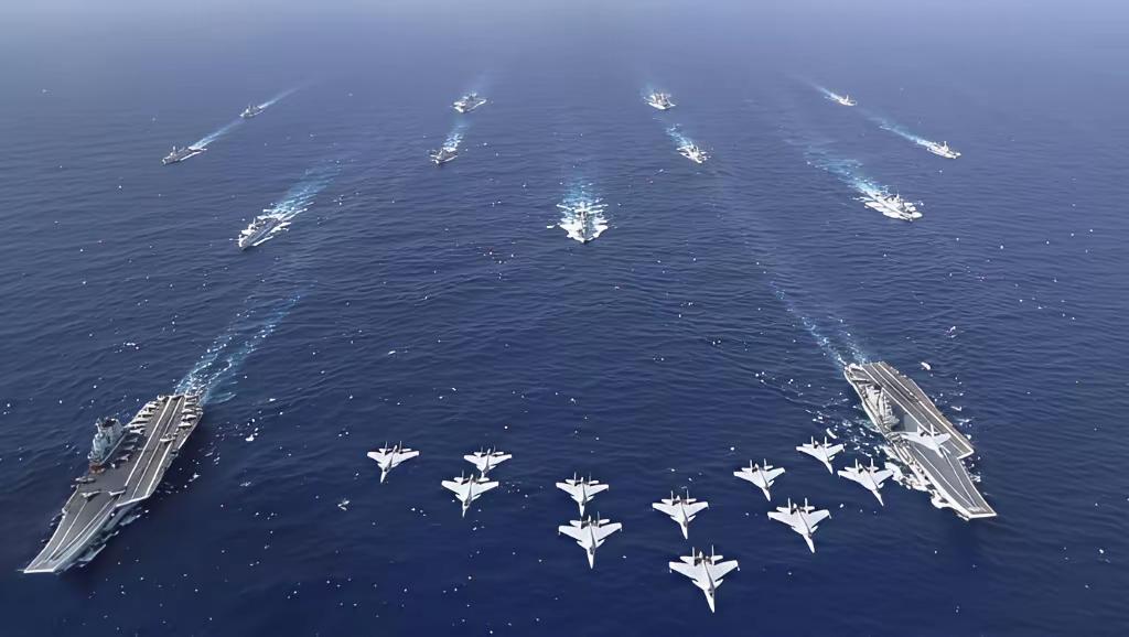 不止辽宁舰！美媒：7支中国舰队正在亚太同时活动，解放军已成“全球最强海军”？当