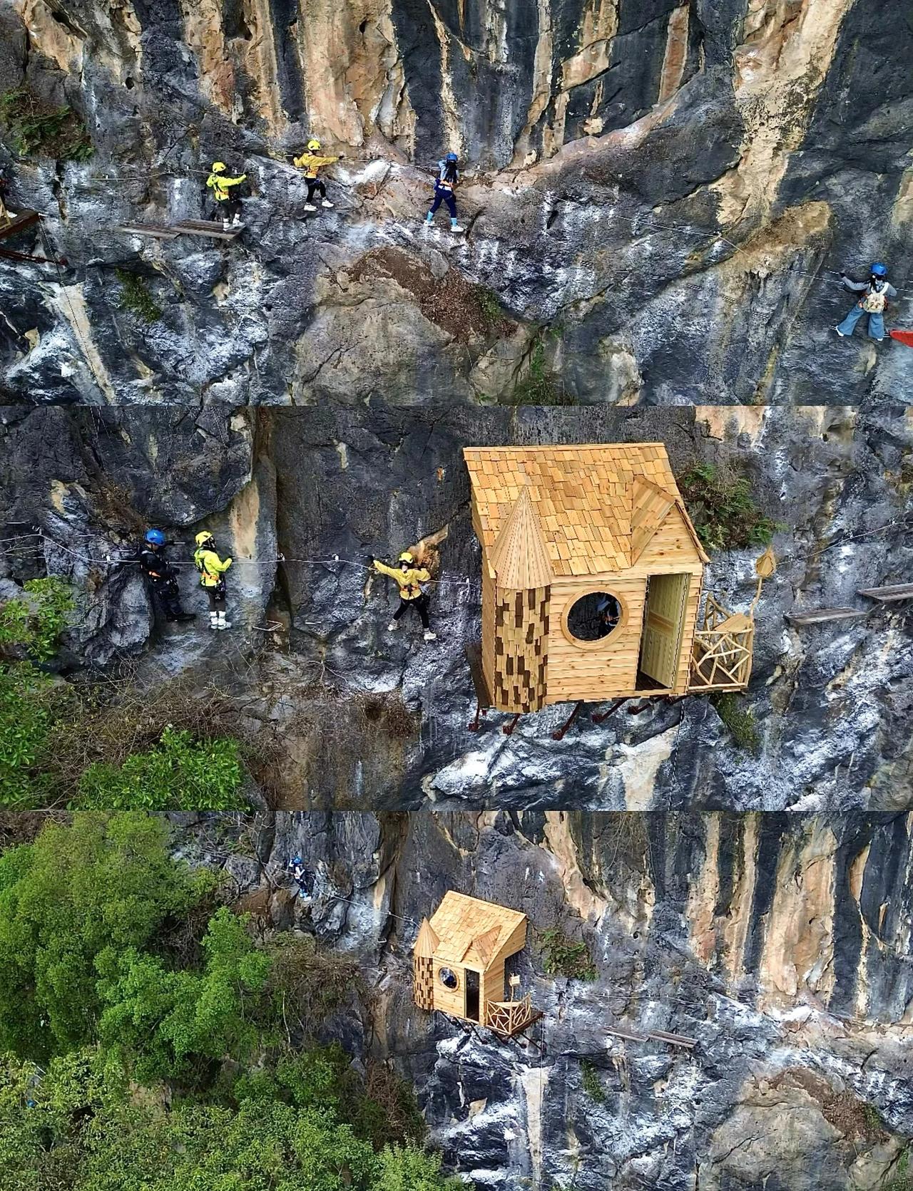 挑战悬壁攀岩➕溶洞飞拉达🧗🏻‍♀️深圳周边游本地人才知道的小众景点和小伙