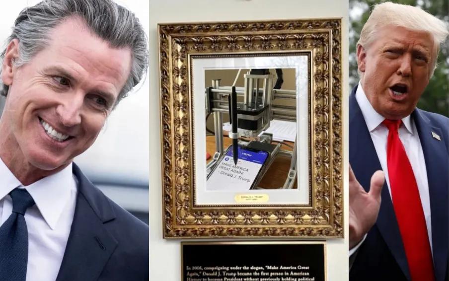 突发新闻：加州州长加文·纽森猛烈抨击特朗普，此前特朗普声称是他的“工作人员”发布