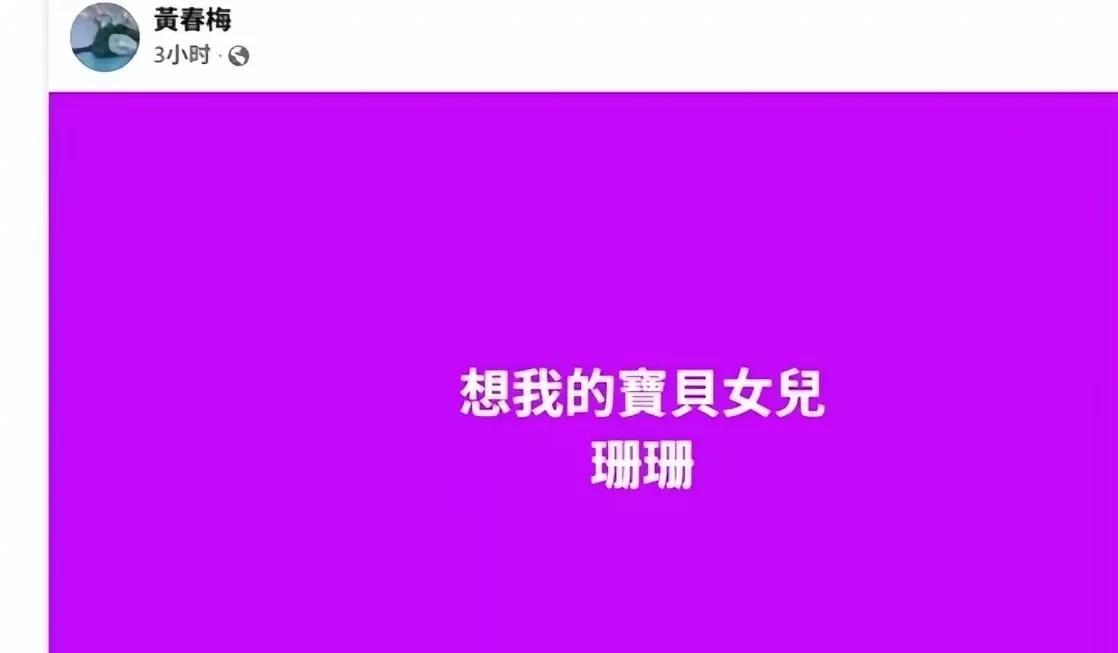 S妈又发文，说想大S了：想我的宝贝女儿珊珊。小女儿全家游悉尼，前女婿带娃在大草
