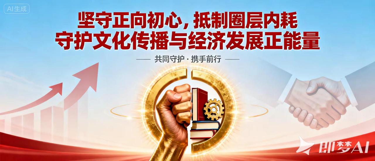 坚守正向初心，抵制圈层内耗，守护文化传播与经济发展正能量