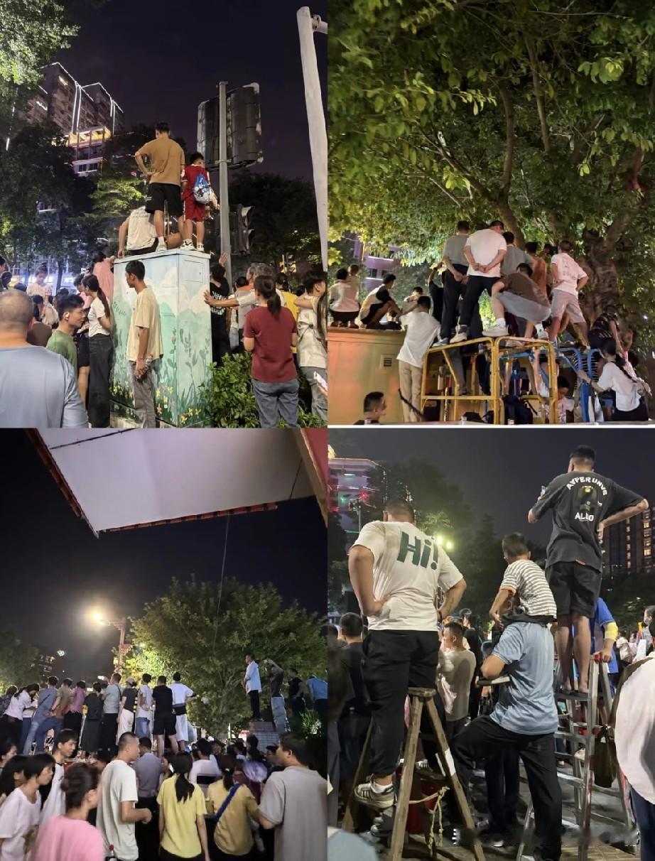 佛山人这样的精神，做什么都会成功的！佛山秋色现场简直是“登高大赛”现场！有