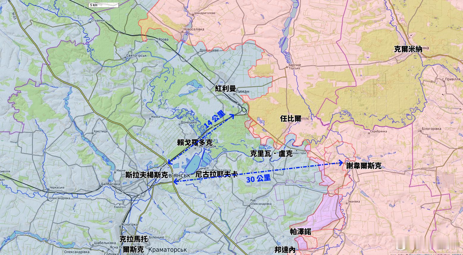 根據烏方的訊息，「在失去謝韋爾斯克後，烏克蘭武裝部隊第10山地旅和第54機械