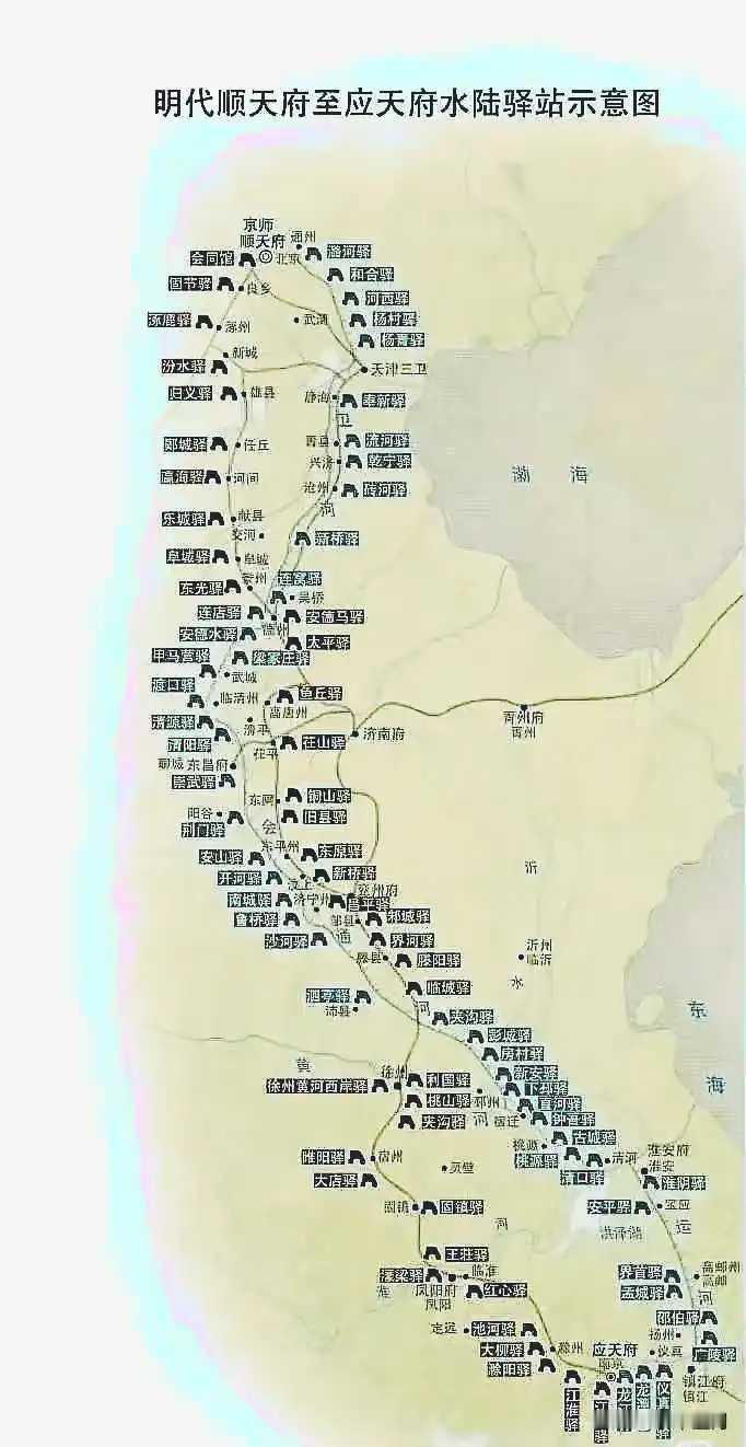 从北京到南京有多少驿站？