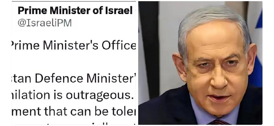 巴基斯坦防长直接说:以色列是人类祸害，内塔尼亚胡紧接着回击。巴基斯坦防长