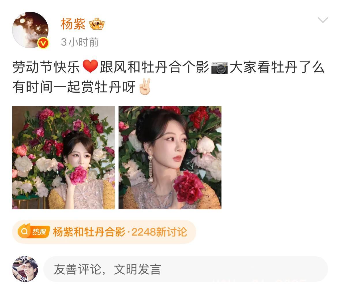 五一快乐呀大家有时候脑子一转当明星真好看看杨紫这位小姐姐她的五一是跟风