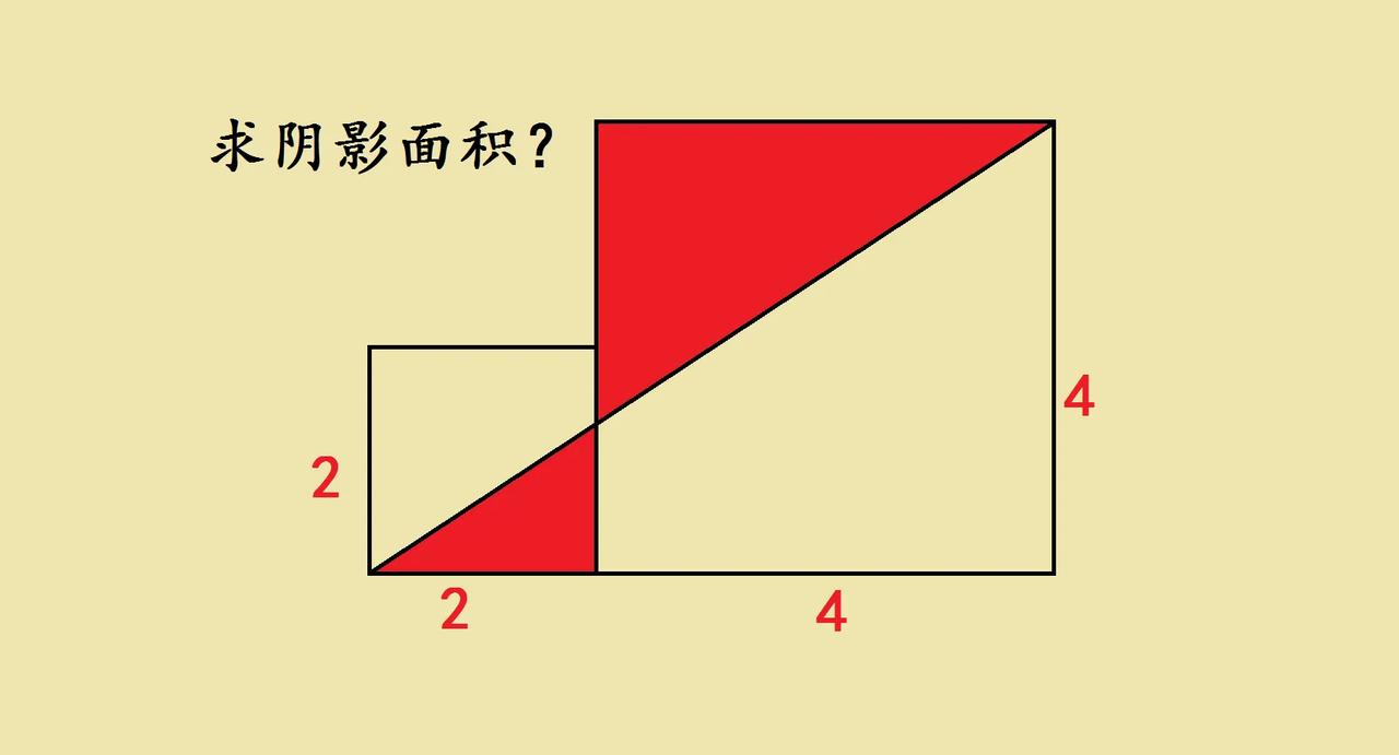 小升初几何题：阴影面积咋求？这思路超妙！家有小升初娃的看过来！今天分享一道