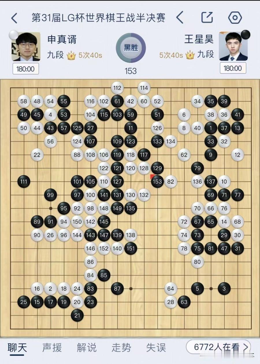 热烈祝贺王星昊战胜韩国第一人申真谞，昂首挺胸进入本届LG杯决赛，他的决赛对手是大