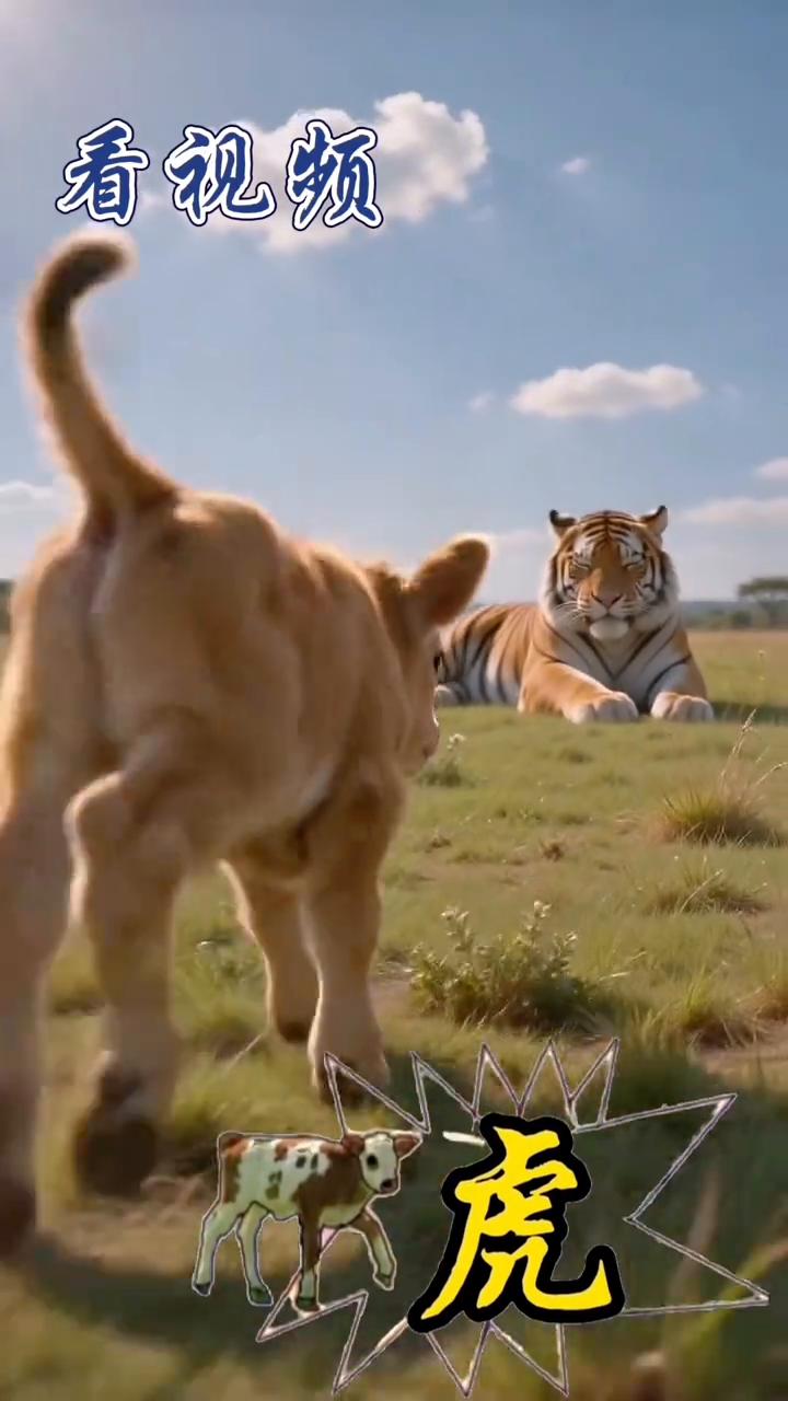 看视频猜成语。虎。
