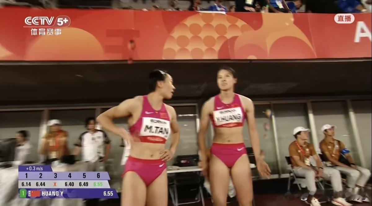 最后一跳绝杀！黄滢滢夺得亚运会田径女子跳远决赛冠军！北京时间今晚，
