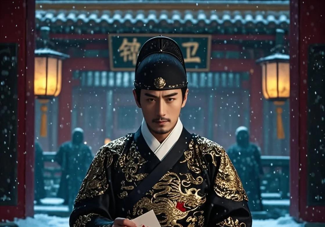 1560年，即嘉靖三十九年冬夜，锦衣卫都指挥使陆炳突然暴毙于书房。尸身旁散落着半