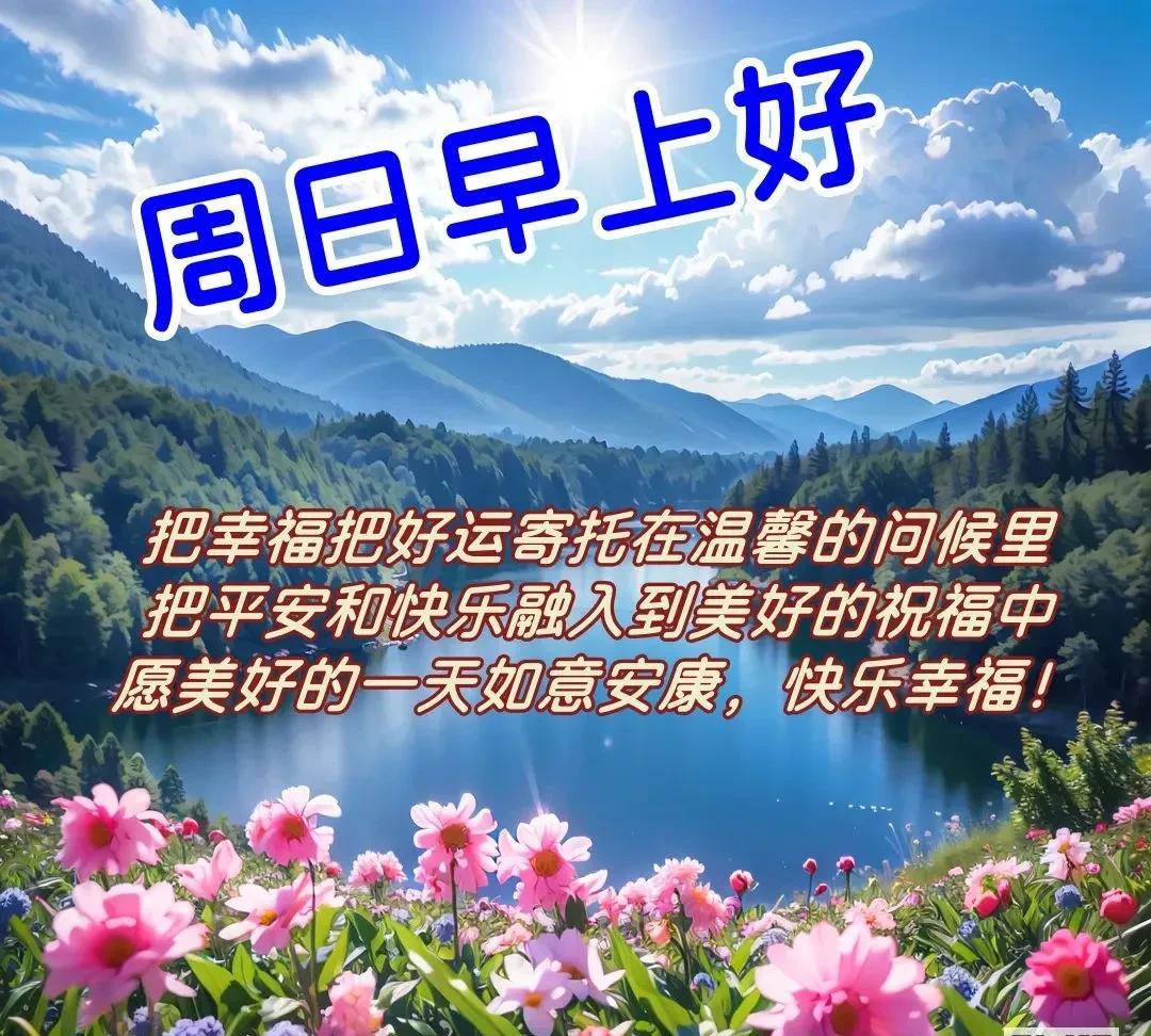 《早安祝福》人生有好友，快乐才永久，无论风和雨，诚实去相守，时时有牵挂，天