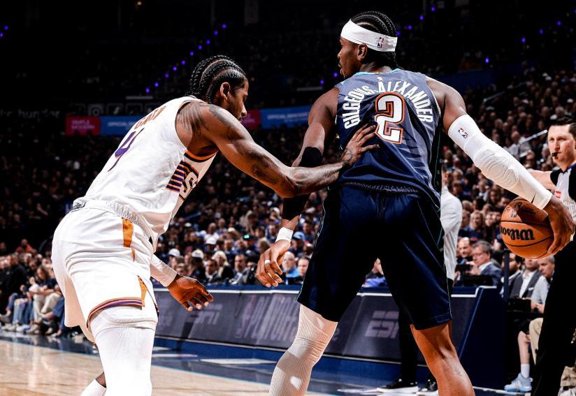 连输2场的太阳，若想翻盘雷霆，只有这两个办法！1、坚决包夹亚历山大，首轮G1，