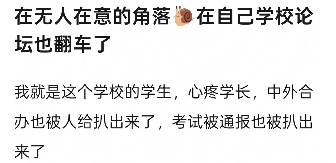 在无人在意的角落张凌赫在自己学校论坛也翻车了