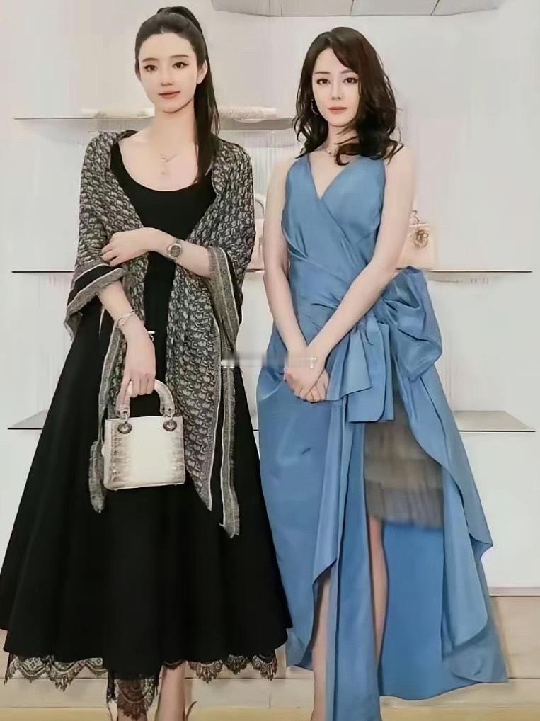 迪丽热巴和素人的合影，明星气质果然非凡