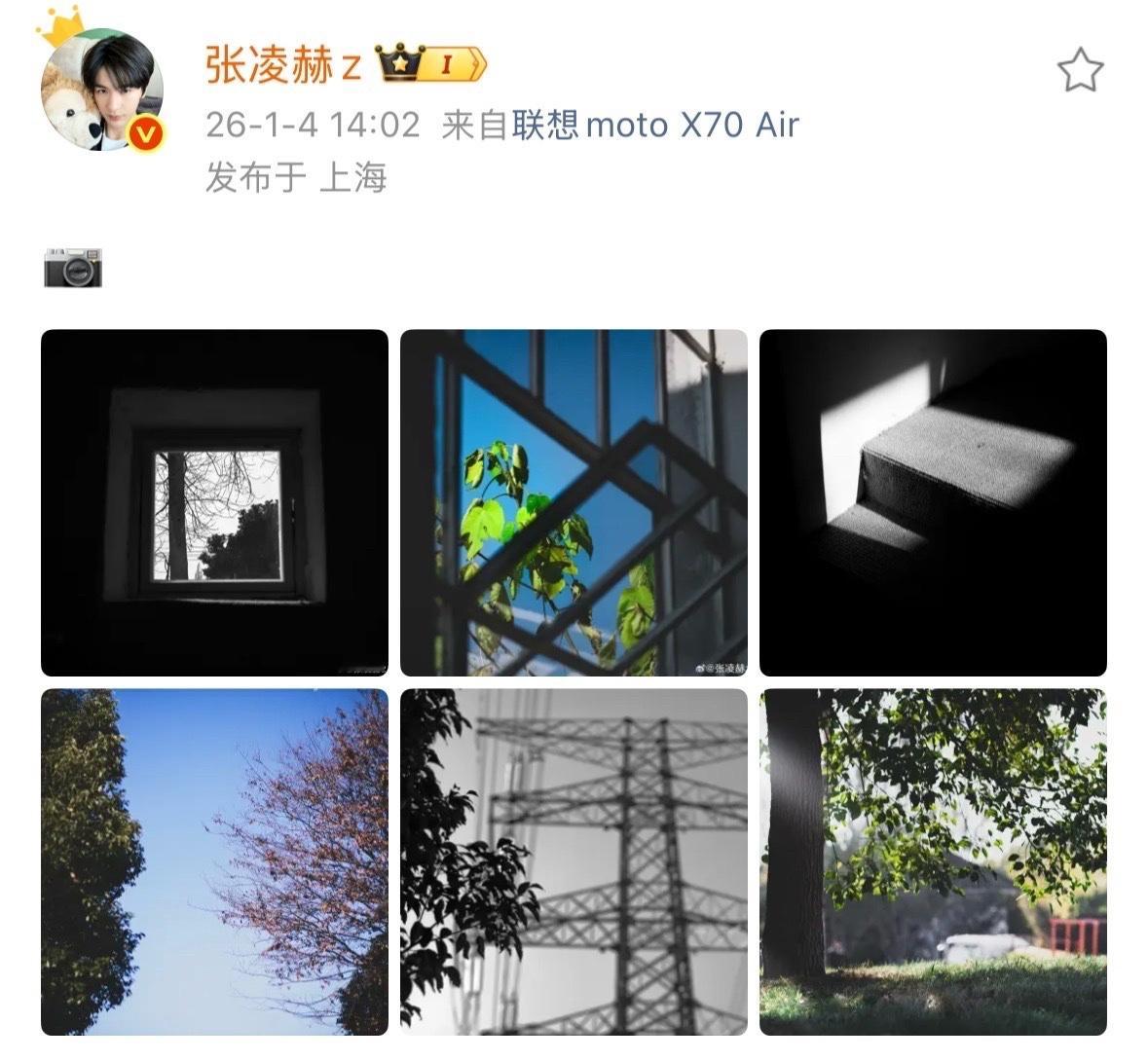 张凌赫交摄影作品了张凌赫是被演戏耽误的摄影师吧这审美也太好了，满满的都是故事感