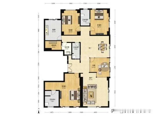 《万柳书院》最新成交播报楼层：2层/7层面积：266.79㎡朝向