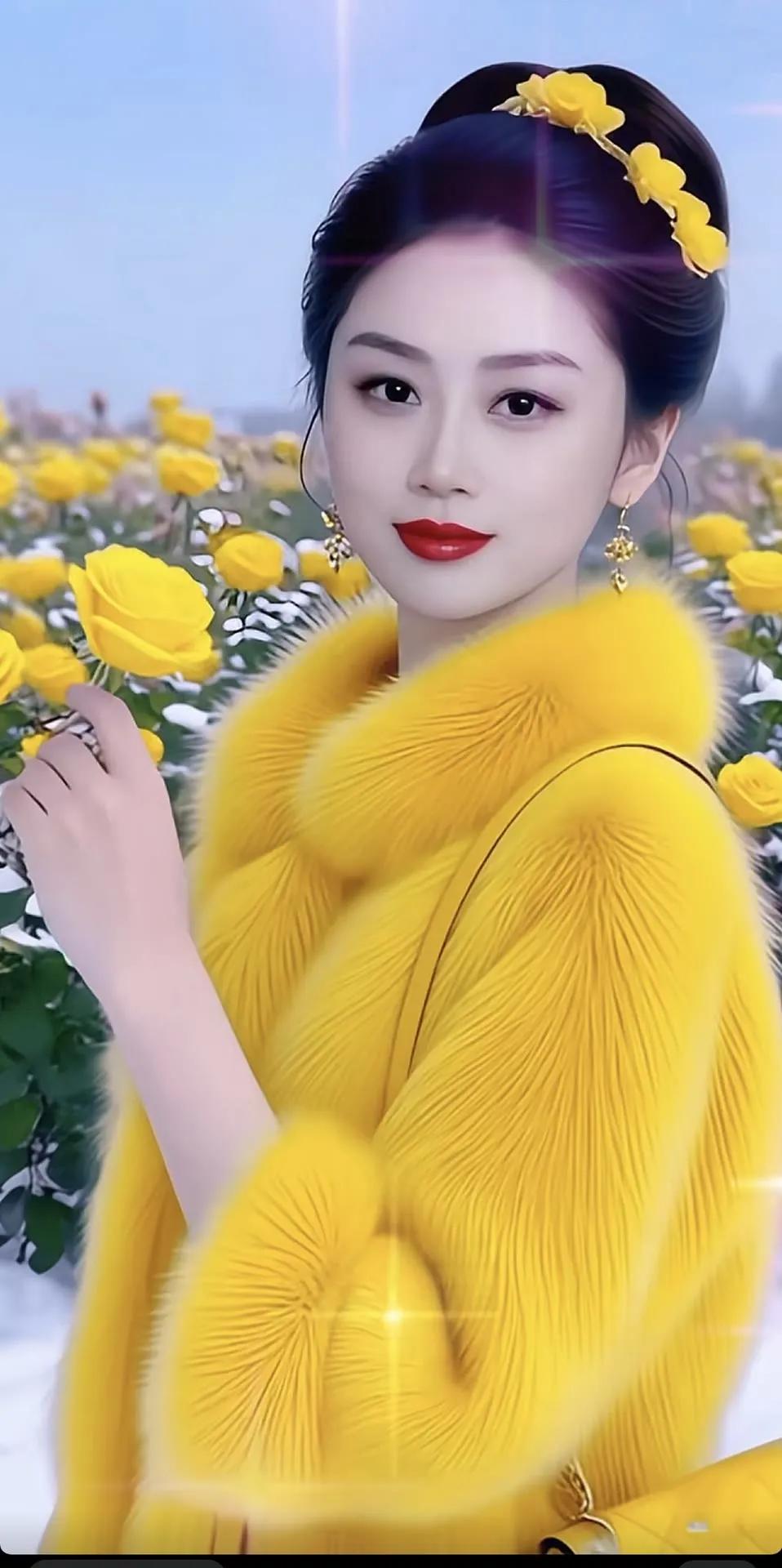 在花海中，遇见最美的自己🌸💐🌺