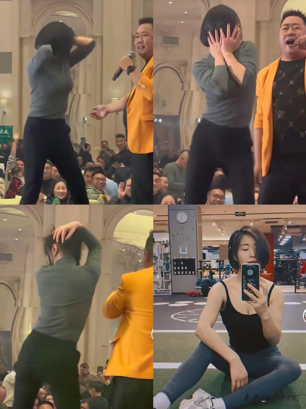 公司年会，小姐姐登台热舞，却被吐槽夜店常客？一段同事拍的年会聚餐视频，这小姐姐