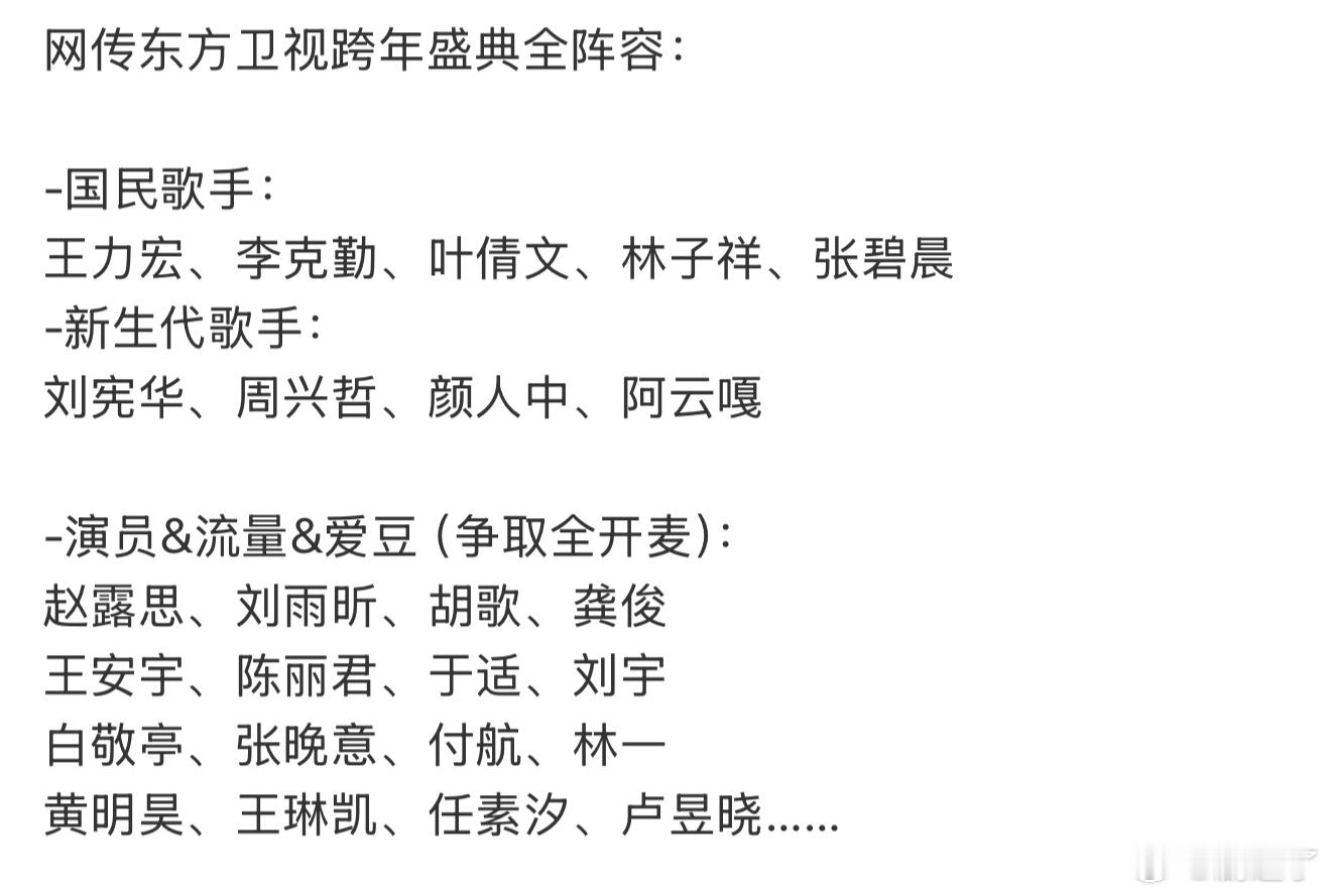 终于等到东方卫视跨晚官宣了剧迷与舞台粉的终极狂欢！胡歌携荧幕魅力而来，檀健次、于