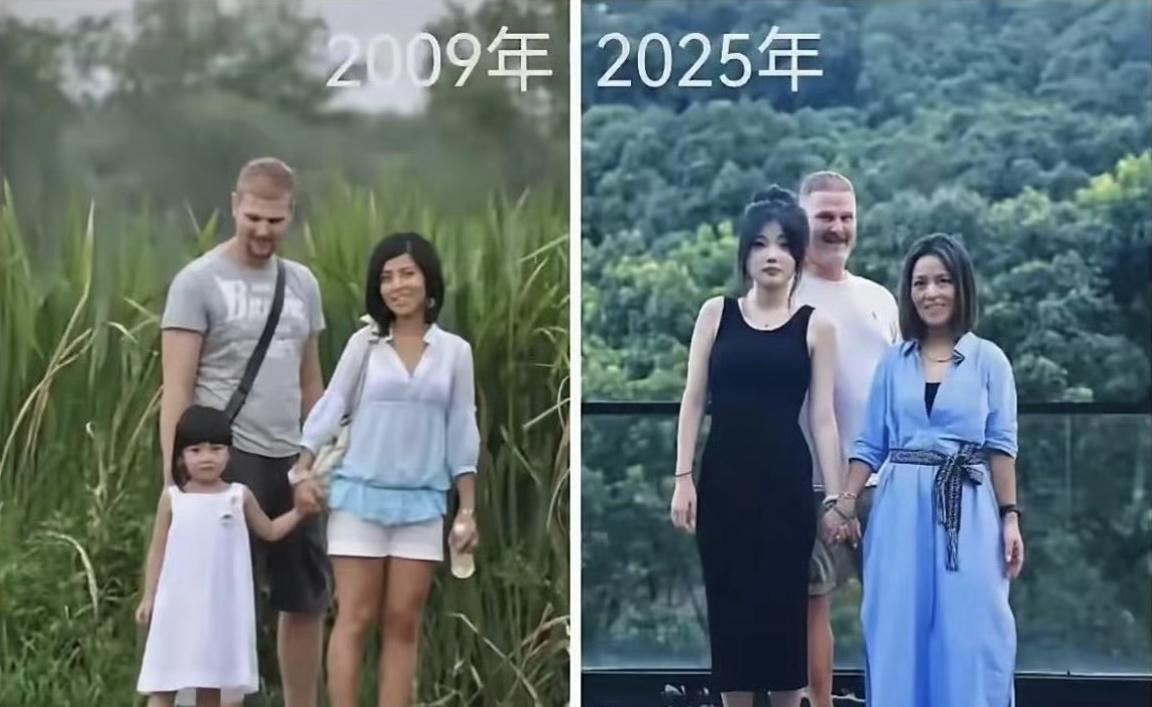 当年被领养的女孩。